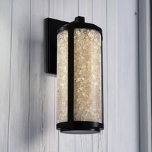 Minka Lavery 8183-66A-L Salt Creek Unique Acrylic Rectangular Outdoor LED Wall Lantern, 1-Light 33 Watt, 32" H x 12" W, Coal Black