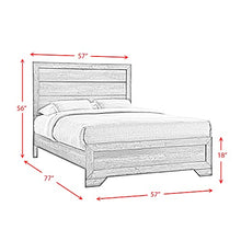 Picket House Furnishings Grayson Youth Full Panel 4PC Bedroom Set Grey Oak