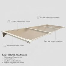 Exterior Window and Door Awnings - Outdoor Window Canopy & Door Canopy for Rain, Snow, Sun Shelter - Front Porch & Patio Cover