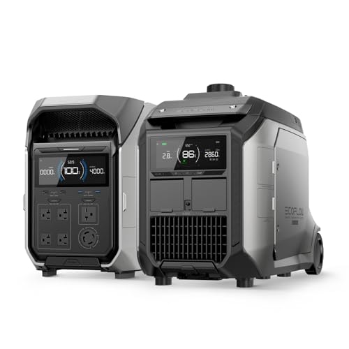 EF ECOFLOW 4096Wh Delta Pro 3 Power Station With 3200W Dual Fuel Generator