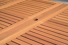 Brampton Patio Brampton Tucson 11-Piece Outdoor Rectangular Dining Table Set Ideal for Patio and Indoors, Light Teak Finish