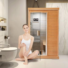 Daleyzay 1-Person Infrared Sauna Canadian Hemlock Natural