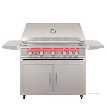 TrueFlame Deluxe Grill Cart, Fold-Down Side Shelves, Fits 40-Inch Grill