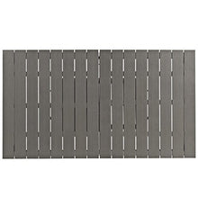 Modway Shore Aluminum Outdoor Patio 62" to 94" Extendable Dining Table in Silver Gray