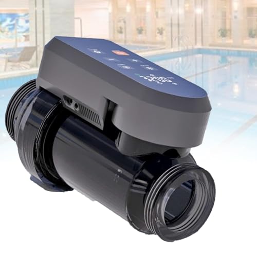 PweKzxt Chlorine Generator,Smart Saltwater Pool Chlorinator,Salt Water Pool Chlorinator, Saltwater Chlorine Generator for Swimming Pool salinity40