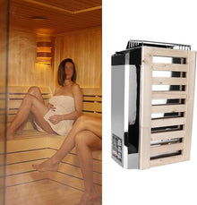 Ryfolim 110V Stainless Steel Sauna Heater - 3KW Internal Control Heating Stove for Home, Hotel, Spa - Wet and Dry Bath Equipment