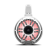 Rockford Fosgate M2WL-8H 8" 2-Way Marine Wake Tower Speakers with Multicolor LED Lights White (Pair)