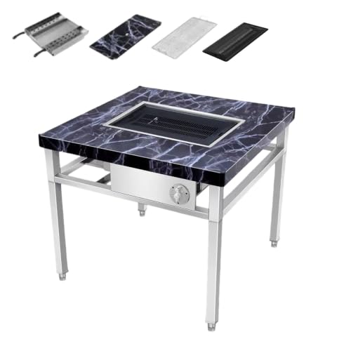 Stainless Steel BBQ Table, Charcoal BBQ Table,