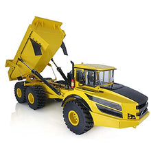 TOUCAN RC HOBBY 1/14 6X6 Metal Hydraulic RC Articulated Dumper Truck Yellow
