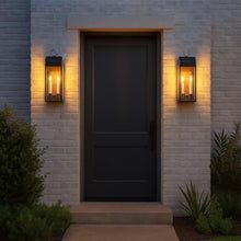 Hinkley Campbell Medium Outdoor Wall Mount Lantern, Black/Burnished Bronze