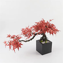 Artificial Bonsai Simulation Bonsai Tree Indoor Artificial Maple Leaf Bonsai Tree for Home Living Room Hotel Lobby Decoration Simulation Plant Bonsai Trees for Home Office