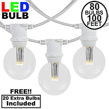 Novelty Lights 100' Warm White LED G50 Globe Outdoor String Lights