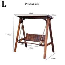 Porch Swing with Frame, Patio Hanging Swing & Stand