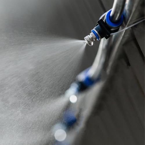 Oracra Brass Mister Spray Nozzles for Cooling, 10 20 50 65 100 150 m Mist Irrigation Hose Equipment, Universal Lawn Watering Sprinkler System for Outdoor
