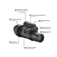 Teslord Night Vision Goggles Monocular Head-Mounted for Hunting Military Tactical