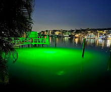 Incredible Underwater LED Lighting Mega-Watt Underwater Dock Light Red