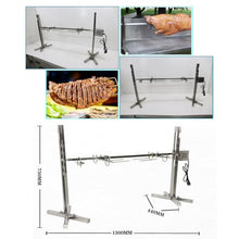 Stainless Steel Electric Tripod Rotisserie, Charcoal Roaster Chicken Lamb Spinning Roast Machine, Bearing Capacity 40kg, for Outdoor Picnic Camping
