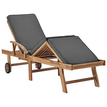 WANGKENSU Sun Loungers with Cushions 2 pcs,Outdoor Wood Lounge Chaise, Lounger for Pool,Beach Sun Tanning Chair,Outdoor Bed,Patio Deck Chair, Solid Teak Wood Red (Grey 76.8" x 23.4" (L x W))