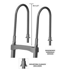 4-Step Frame Above Ground Pool Ladder for 48 to 60-inch Wall Height Pools