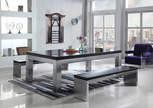 Playcraft Monaco 8' Slate Pool Table with Dining Top Silver