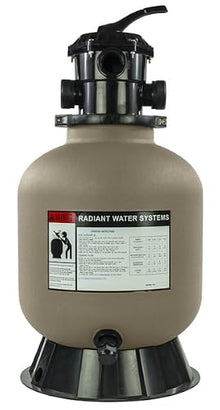 Rx Clear Radiant Sand Filter | 16 Inch Tank | Includes Luster Media Balls