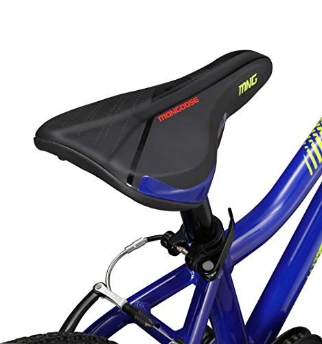 Mongoose Cipher Kids Mountain Bike 20-Inch Blue