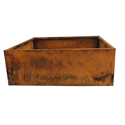Nice Planter Corten Steel Planter Bed, 40" x 40" x 14" High