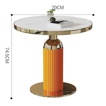 CHmrfvqtus Couch Side Table Home Luxury Stone Slab Coffee Table & Side Nordic-Style Round Reception for Living Room