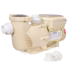XtremepowerUS SuperFlow Variable Speed High-Flo Pool Pump In-Ground Swimming Pool Energy Efficient 230V, 1-1/2” & 2” Adapter Build-in Timer Control Panel (2.2, Horsepower)