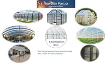 Twin Wall Polycarbonate Greenhouse Panels | Greenhouse Panels | Polycarbonate Roof Panels | Hurricane Panels | Clear, Light Weight | 8mm | Size: 36" x 72" | 5 Pack