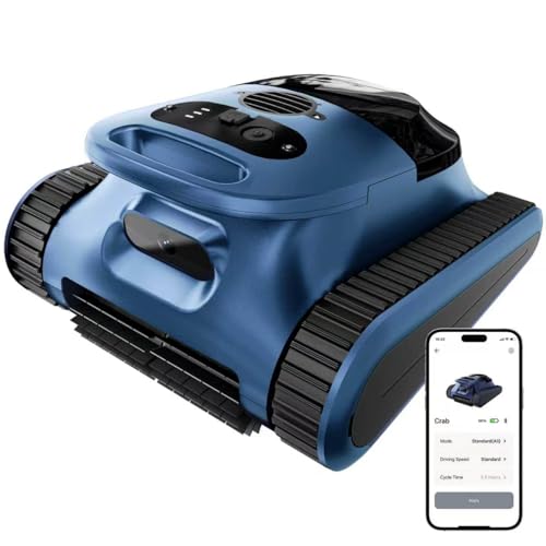 (2026 New) Robotic Pool Cleaner - Pool Vacuum 180W Brushless Motor, 45,000Pa Suction, Wall Climbing, AI-Powered Path Sonar Navigation, 3 Modes Robot for Inground & Above-Ground Pools Up to 2150 Sq. Ft