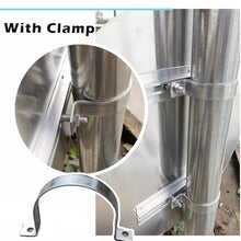 WLCGYD Heavy Duty Shade Sail Poles, Sign Posts Metal with Square Babse for Patio Deck Playground Backyard, Slow Paddle Reflective Stop Slow Sign Pillar(50mm/2in,2.5m/8.2ft)
