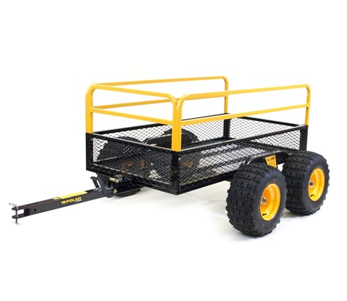 Polar Trailer Heavy-Duty Trailer #10812 HDM 1400 TA 92" x 51" x 36" Black