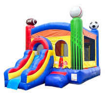 Pogo Bounce House Inflatable Sports Bounce House with Slide Deluxe Sports
