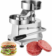 DLYZAYE Commercial Hamburger Patty Press Maker, Manual Burger Forming Machine, Stuffed Hamburger Maker, Stainless Steel Grill Burger Press Tool with 500 Greaseproof Papers