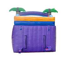 TentandTable 15FT Commercial Inflatable Double Water Slide, Tropical Purple