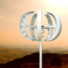 AECEVAN 5000W Wind Turbine Generator, 12V 24V 5 Blades Vertical Axis Wind Turbine Kit Wind Power Generator for Home, Monitoring, Camping & Boat Street Lighting Use (12V)