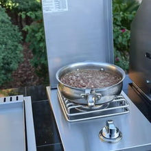 Kokomo Single Side Burner 12,000 BTU Stainless Steel Outdoor Kitchen Natural Gas Burner, SureLight Blowtorch Ignition, 8mm Cooking Grids, Brass Ring Burners