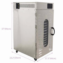 TECHTONGDA Commercial 16-Layer Food Dehydrator Rotary Dryer Stainless Steel