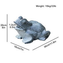 Frog Spitter Statue, Outdoor Garden Figurines, Granite Decorations for Desk Office Bedroom Outdoor Yard Lawn(18x30x20cm/7x11.8x8in)