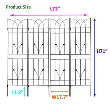 Metal Garden Trellis for Climbing Plants, Rustproof Outdoor Flower Support, Versatile Ivy Vines, Roses, Morning Glory, Clematis, Jasmine, Grape, Sturdy Powder-Coated Metal Trellis (Black,4)