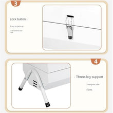 SHSWUD Barbecue Charcoal Grill Camping Grill Portable Charcoal Grills Backpacking BBQ Grill For Outdoor Cooking Bonfire Patio Portable Charcoal Grill, 25*41*31cm, White