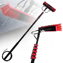 Photovoltaic Solar Panels and Window Cleaning Pole, Water Fed Pole Kit Window Cleaning Brush Outdoor Window Glass Solar Panel Cleaning Scrubber Washing Brush,30FT/9M