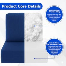 MFPMTUXO (Cushions Only) 16 Pcs Patio Conversation Sets Cushions for 7 Piece Wicker Rattan Sofa Seating Group, Outdoor Conversations Furniture Set Cushion Waterproof(Navy Blue)