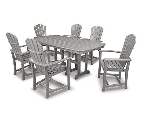 Polywood Palm Coast Dining Set Slate Grey