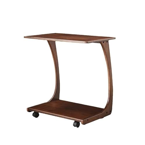 CHmrfvqtus Couch Side Table Movable Sofa Side Table Compact Living Room Mini Coffee with Wheels Simple Bedside for Small Apartments