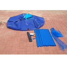Frame Swimming Pool, Large Outdoor Folding Mobile Anti seepage Water Storage Tank, Black Aquarium Pool Pond With Drain Valve, PVC Round Canvas For Breeding Ponds Fish Tank Koi Goldfish(1.2X1M 1130L)