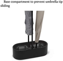 Muteiki Umbrella Umbrella Stands Creative Leather,Umbrella Stand Sunshade Base Household Iron Umbrella Hotel Stand Umbrella Holder Rack/Black/53 * 25 * 10Cm