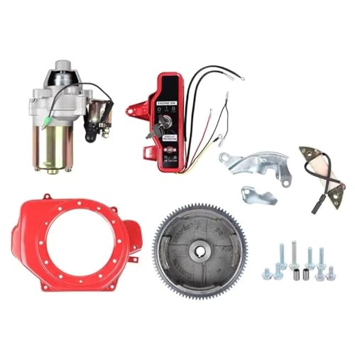 2KW Electric Start Kits Fit for GX160 GX200 3KW Generator HOUSING Starter Motor FLYWHEEL Coil Switch DIY REFITTING