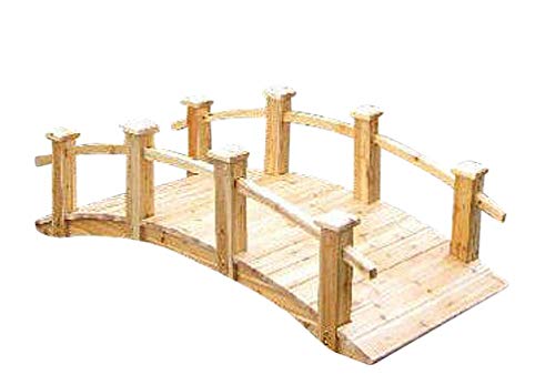 Master Garden Products MGP 6' Colonial Cedar Wood Bridge, 34" W x 72" L